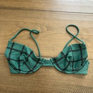 Acacia swimwear bikini top size small